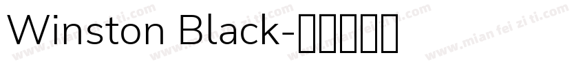 Winston Black字体转换